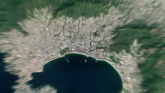 Earth Zoom on Acapulco City - Mexico