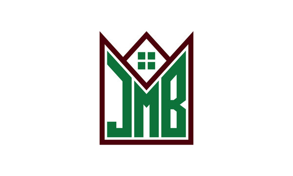JMB initial letter real estate builders logo design vector. construction ,housing, home marker, property, building, apartment, flat, compartment, business, corporate, house rent, rental, commercial