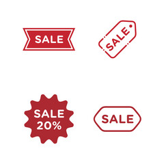 vector flat design sales label collection