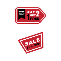 Vector  sale stickers collection