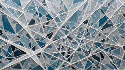 Shades of Geometry: Blue Crystal Mesh