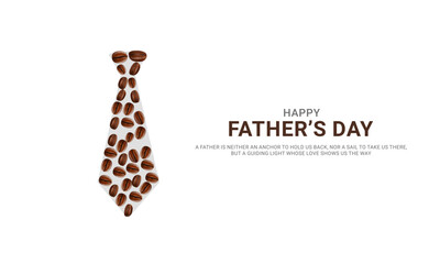 Happy Father’s Day, Father's Day creative design for social media banner, poster, 3D Illustration