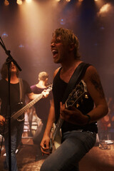 Exciting, guitar and player for night, performance and live concert with rock band in Norway. Male...