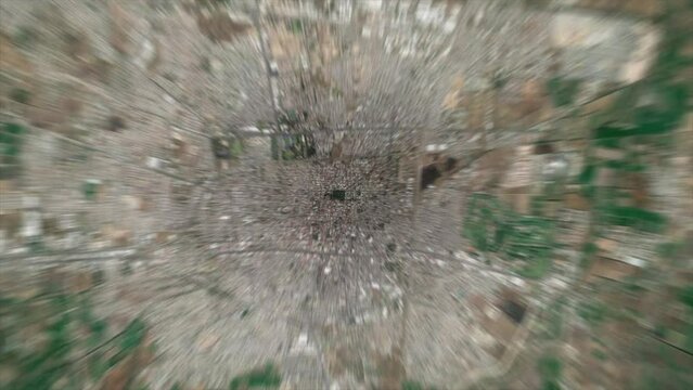 Zoom from space on Celaya City - Mexico - Zoom In