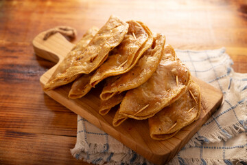 Pescadillas. So called when they are stuffed with fish such as tuna, popular during the Lent...