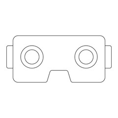 VR glasses icon vector