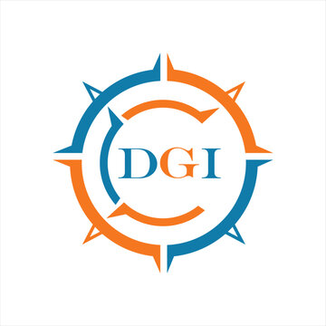 DGI letter design. DGI letter technology logo design on white background. DGI Monogram logo design for entrepreneur and business