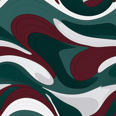 Seamless pattern : Maroon, Silver Gray, and Forest Green Elegance
