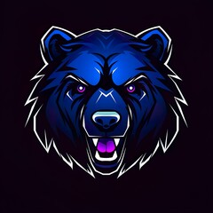 vector design bear Mascot gaming and esport logo