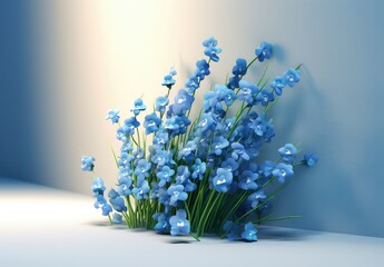 blue flower background