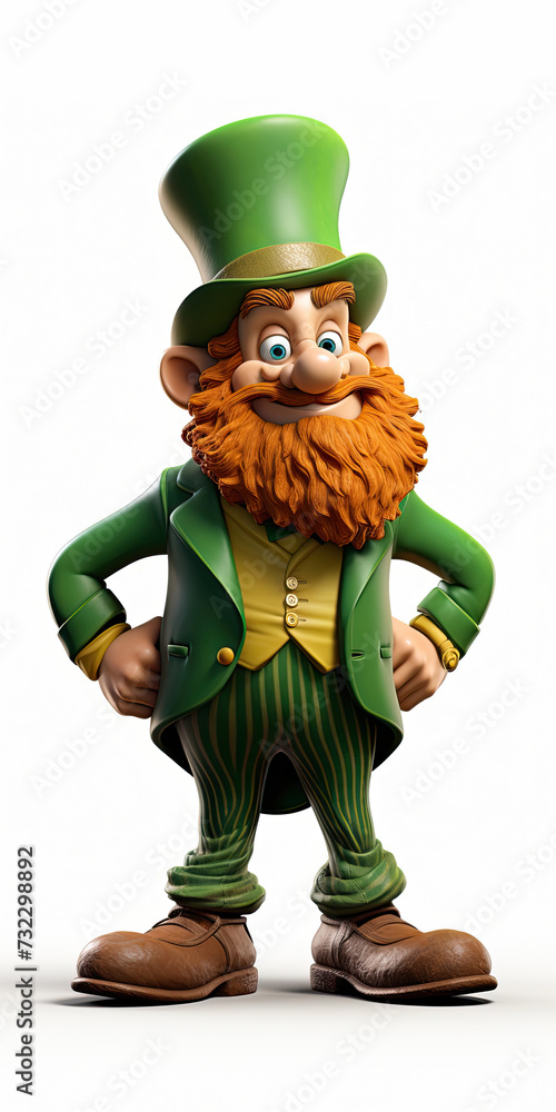 Sticker St. Patrick's Day Leprechaun Figurine