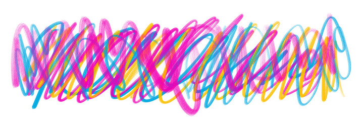 Colorful charcoal pencil scribble lines - obrazy, fototapety, plakaty
