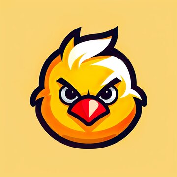 vector design baby chick Mascot gaming and esport logo