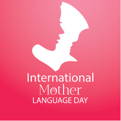 International Mother Language Day creative design for poster, banner vector flyer, and illustration. 3D