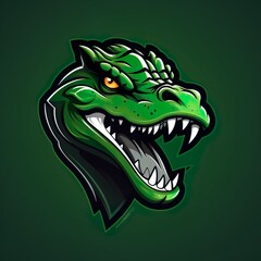 Obraz premium vector design dinosaur Mascot gaming and esport logo