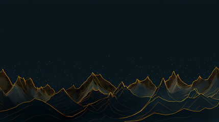 Stunning mountains, panoramic peaks PPT background