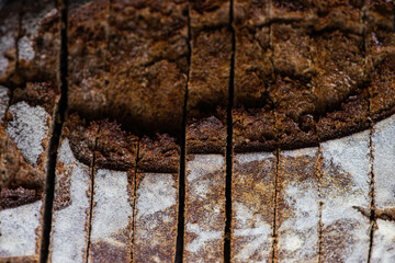 close up of healthy sourdough bread