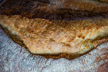 close up of healthy sourdough bread