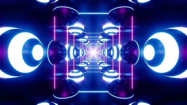 Glow Neon Light VJ Loop