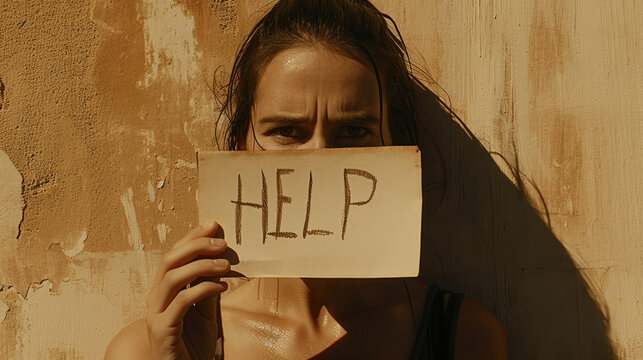 A hand-written "HELP" becomes a powerful message, urging action and fostering understanding around complex issues