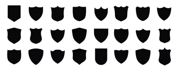 Fotobehang Shield icon set. Shields. Protect shield security vector.  Shield security vector. Collection of security shield icons. Security s Hield symbols. Vector illustration19 © koushik