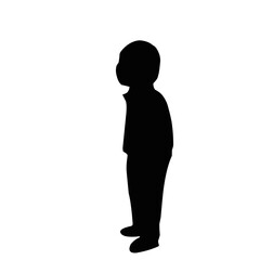 Silhouette Of A Todler 