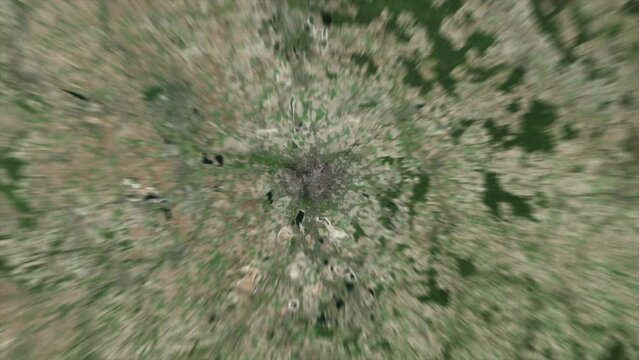 Earth Zoom on Leipzig City - Germany