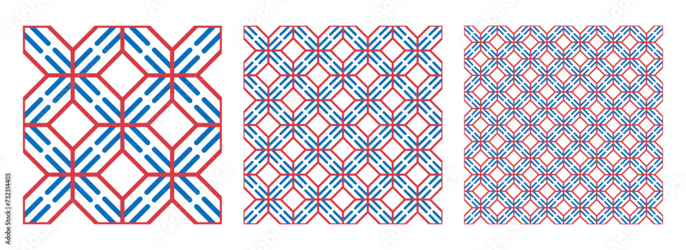 Poster geometric pattern, seamless abstract pattern vector decorative graphic design wallpaper background f