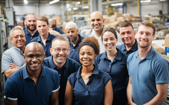 Team Warehouse Factory Teamwork Workers People