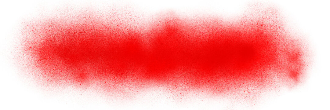 abstract explosion of transparent red and black paint splashes