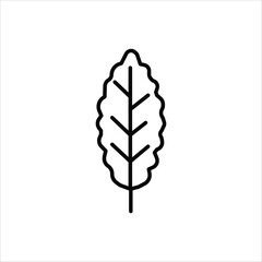 leaves icon vector stock illustration 