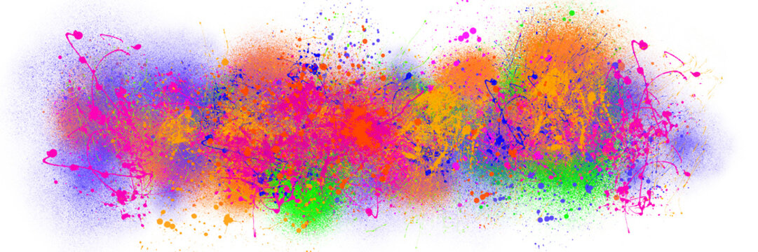 street art abstract colorful spray paint elements