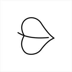 leaves icon vector stock illustration 