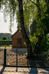 Shed on cemetery of church in Loenen, The Netherlands.