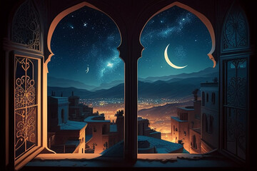 ramadan Kareem, Ramadan crescent moon, Eid Mubarak Islamic festival social media banner and Eid Mubarak Post Template, islam