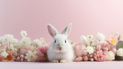 Fototapeta na wymiar Cute Easter bunny