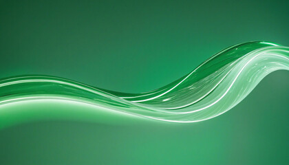 Obraz premium Green Waves Background
