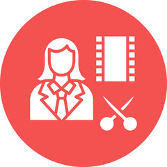 Film Editor Female Icon Style