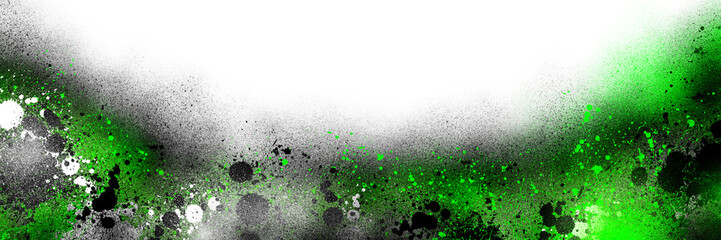 Custom blinds with artistic motives with your photo graffiti green paint spray element