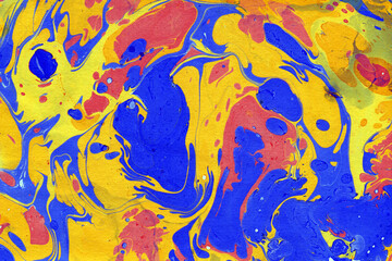 Spilled abstract watercolor paper background