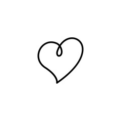 Heart line icon vector design