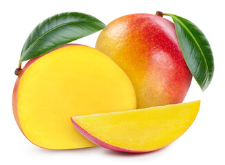 Fresh organic mango isolated