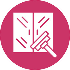 Glass Cleaning Icon Style