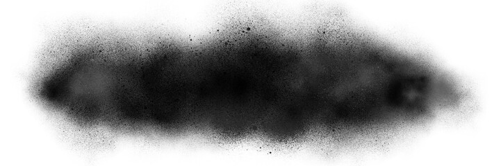 abstract splashes of transparent black paint