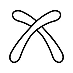 Cross line icon vector design, cancel symbol. - obrazy, fototapety, plakaty