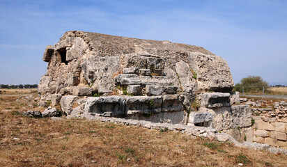 Fototapeta na wymiar Royal Tombs of Salamis in Cyprus.