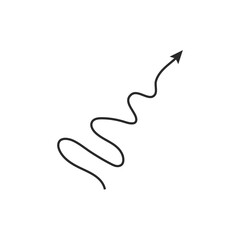 Scrible Arrow  line art
