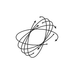 Scrible Arrow  line art