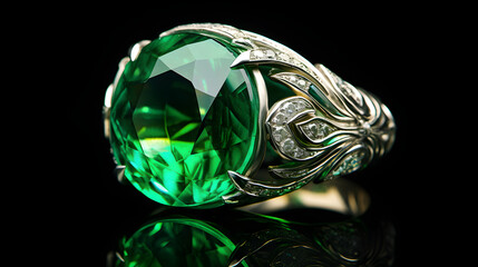 Richly Colored Emerald Gemstone, Master Piece of Nature's creation - A Symbol of Luxury and Elegance.