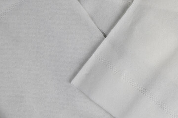 sheets of white napkins made from natural ingredients